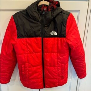 North Face Reversible Puffer Jacket Kids Size 14